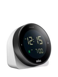 Braun BC24 Rotating Bezel Digital Alarm Clock, White - thumbnail 3