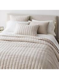 West Elm Linen-Cotton Quilted