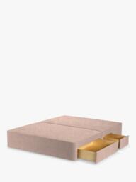 John Lewis Pocket Sprung Upholstered Continental 2+2 Drawer Divan Base, Small Double