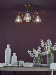 Där Glynis 3 Arm Semi Flush Ceiling Light - thumbnail 2