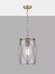 Laura Ashley Beckworth Pendant Ceiling Light, Antique Brass - thumbnail 3