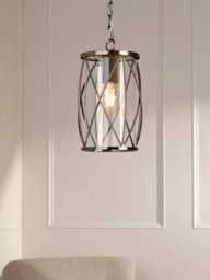 Laura Ashley Beckworth Pendant Ceiling Light, Antique Brass - thumbnail 1