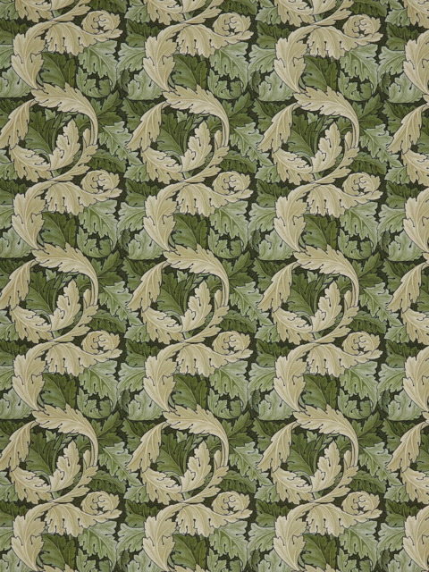 William Morris At Home Acanthus Velvet Made to Measure Curtains or Roman Blind, Indigo - image 1