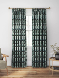 William Morris At Home Acanthus Velvet Made to Measure Curtains or Roman Blind, Indigo - thumbnail 5