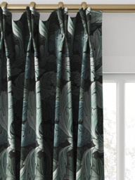 William Morris At Home Acanthus Velvet Made to Measure Curtains or Roman Blind, Indigo - thumbnail 4