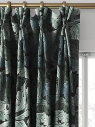 William Morris At Home Acanthus Velvet Made to Measure Curtains or Roman Blind, Indigo - thumbnail 6