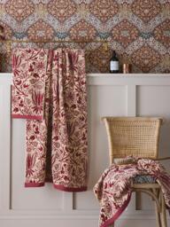 Morris & Co. Iris & Rose Towels - thumbnail 3