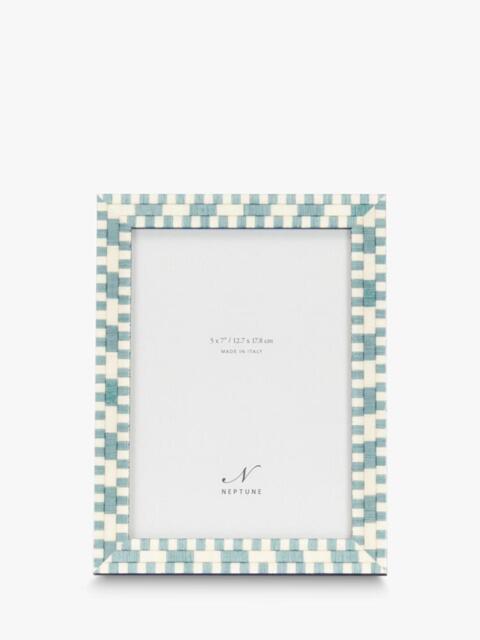 "Neptune Montpellier Wood Photo Frame, 5 x 7"" (13 x 18cm), Blue" - image 1