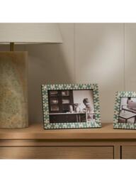 "Neptune Montpellier Wood Photo Frame, 5 x 7"" (13 x 18cm), Blue" - thumbnail 2