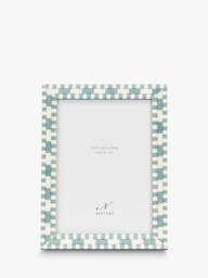 "Neptune Montpellier Wood Photo Frame, 5 x 7"" (13 x 18cm), Blue" - thumbnail 1