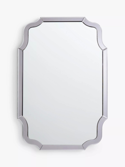 John Lewis Smoke Edge Wall Mirror, 90 x 60cm, Smoke - image 1