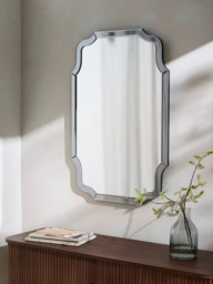 John Lewis Smoke Edge Wall Mirror, 90 x 60cm, Smoke - thumbnail 2