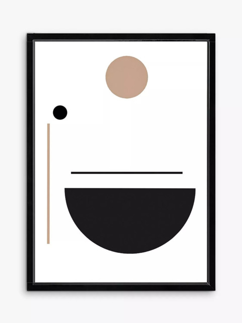 Brookpace Lascelles 'Geometry 2' Framed Print & Mount, 76 x 56cm, Natural - image 1
