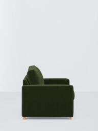 John Lewis Oliver II Medium 2 Seater Sofa, Light Leg, Plush Velvet Green - thumbnail 3
