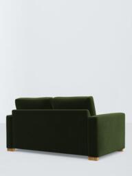 John Lewis Oliver II Medium 2 Seater Sofa, Light Leg, Plush Velvet Green - thumbnail 4