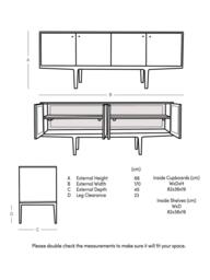Swoon Noah Sideboard, Dark Brown - thumbnail 5