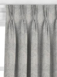 John Lewis Flax Embroidery Made to Measure Curtains or Roman Blind, Lake Blue - thumbnail 6
