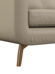 John Lewis Barbican Leather Armchair, Light Leg - thumbnail 6