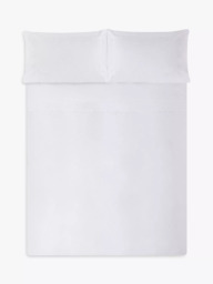 Jasper Conran London Supima 500 Thread Count Satin Flat Sheet - thumbnail 3