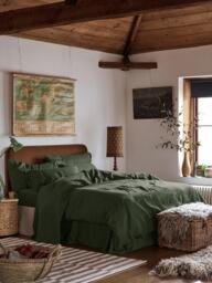 Piglet in Bed Plain Linen Bedding - thumbnail 2
