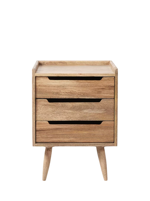 Swoon Southwark 3 Drawer Bedside Table, Natural - image 1