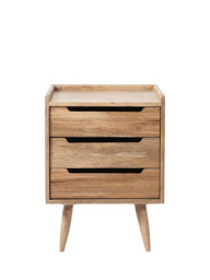Swoon Southwark 3 Drawer Bedside Table, Natural - thumbnail 1
