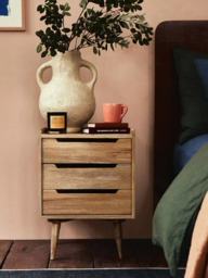 Swoon Southwark 3 Drawer Bedside Table, Natural - thumbnail 2