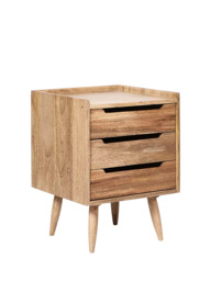 Swoon Southwark 3 Drawer Bedside Table, Natural - thumbnail 3