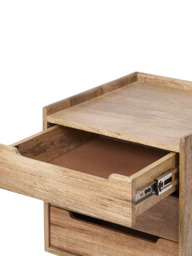 Swoon Southwark 3 Drawer Bedside Table, Natural - thumbnail 4