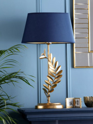 Laura Ashley Archer Leaf Table Lamp, Gold - thumbnail 2