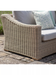 Bramblecrest Fairford 8-Seater L-Shape Garden Sofa Set & Height Adjustable Table, Walnut - thumbnail 5