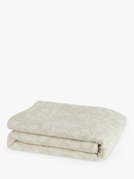 Neptune Etta Reversible Woven Floral Jacquard Cotton Bedspread, Natural/Cream - thumbnail 1