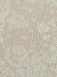 Neptune Etta Reversible Woven Floral Jacquard Cotton Bedspread, Natural/Cream - thumbnail 2