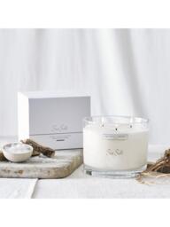 The White Company Sea Salt Large Three Wick Candle, 770g - thumbnail 2