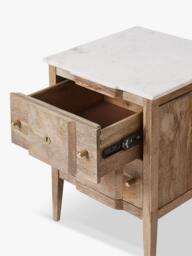 Swoon Duval 2 Drawer Bedside Table, Oak - thumbnail 2