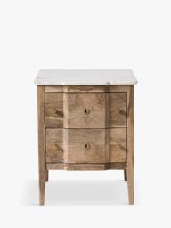 Swoon Duval 2 Drawer Bedside Table, Oak - thumbnail 1