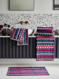 Margo Selby Kilburn Towels, Red/Multi - thumbnail 4