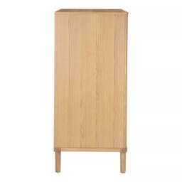 John Lewis Bow 5 Drawer Low Wardrobe, Natural - thumbnail 4