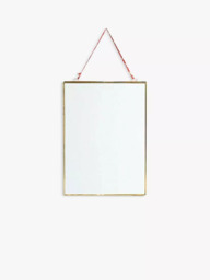 nkuku Kiko Glazed Portrait Photo Frame, Antique Brass - thumbnail 2