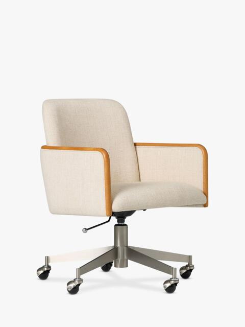 West Elm Show Wood Swivel Office Chair, Sand - image 1