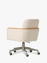 West Elm Show Wood Swivel Office Chair, Sand - thumbnail 6