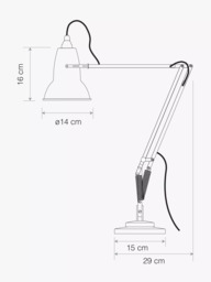 Anglepoise + National Trust 1227 Desk Lamp - thumbnail 6