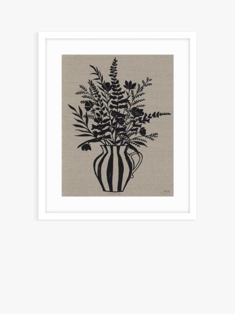 John Lewis Jan Jay 'Foxgloves' Framed Print & Mount, 63.5 x 53.5cm, Black/Brown - image 1