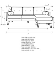 G Plan Vintage The Sixty Five LHF Large 3 Seater Chaise End Sofa - thumbnail 2