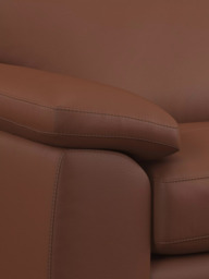 John Lewis Leather Loveseat, Light Leg - thumbnail 6
