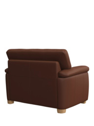 John Lewis Leather Loveseat, Light Leg - thumbnail 4