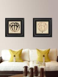 Brookpace Lascelles 'Pop Floral IV' Framed Print, 49 x 49cm, Black/Cream - thumbnail 3