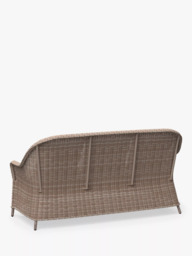 John Lewis Rye Woven Rattan 3-Seater Garden Sofa, Natural - thumbnail 3