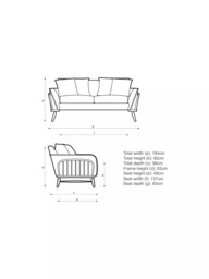 ercol for John Lewis Hexton Medium 2 Seater Sofa - thumbnail 2