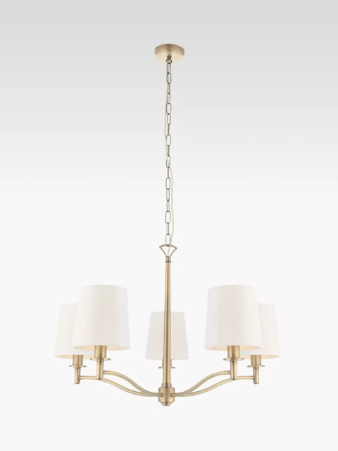 Bay Lighting Eleanor 5 Arm Ceiling Light, Antique Brass - image 1